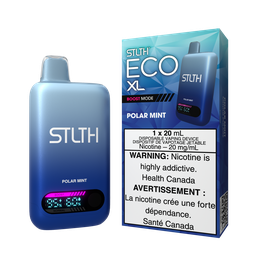 [sth3807b-mb] Manitoba *EXCISED* Disposable Vape STLTH Eco XL Polar Mint Box of 5