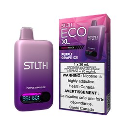 [sth3809b-mb] Manitoba *EXCISED* Disposable Vape STLTH Eco XL Purple Grape Ice Box of 5