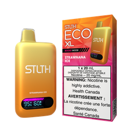 [sth3811b-mb] Manitoba *EXCISED* Disposable Vape STLTH Eco XL Strawnana Ice Box of 5