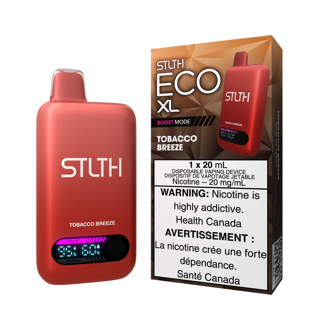 Manitoba *EXCISED* Disposable Vape STLTH Eco XL Tobacco Breeze Box of 5