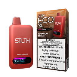 [sth3812b-mb] Manitoba *EXCISED* Disposable Vape STLTH Eco XL Tobacco Breeze Box of 5