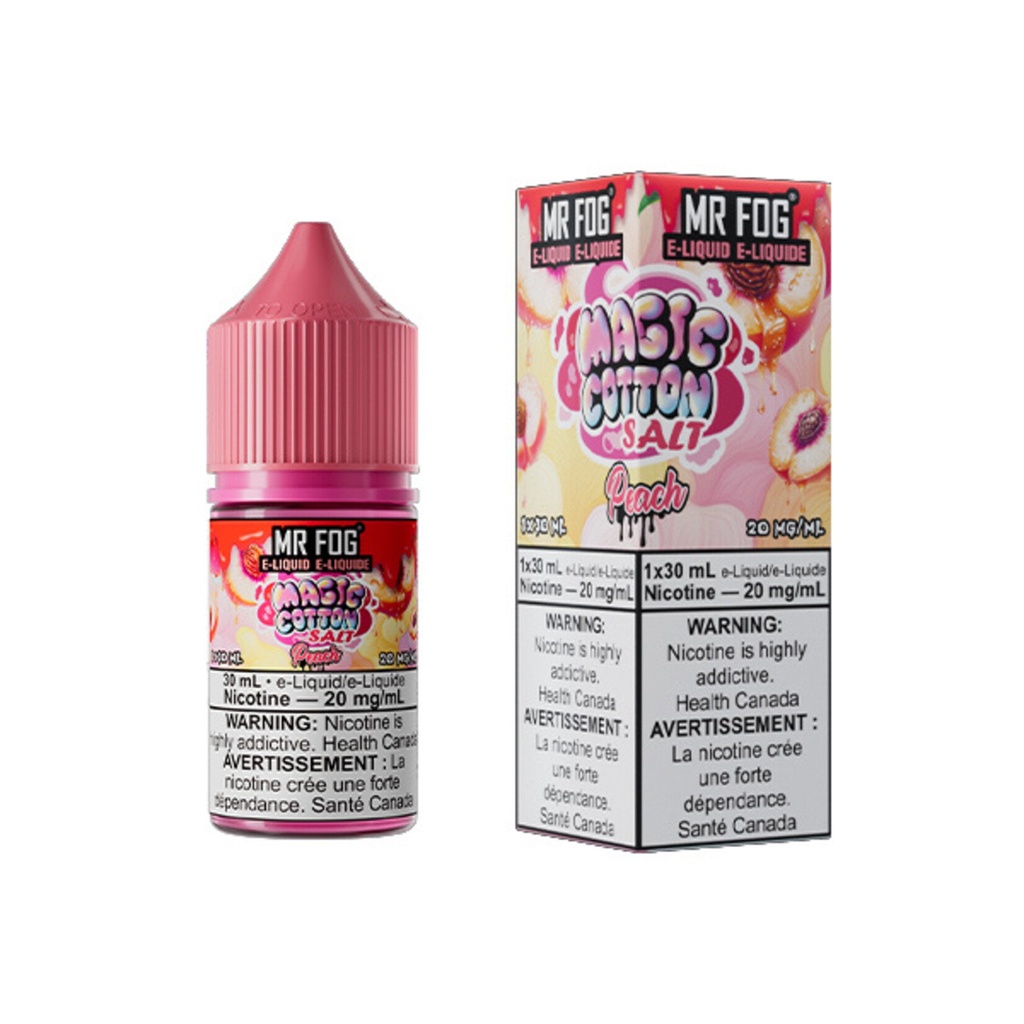 Alberta *EXCISED* Nicotine Liquid Mr Fog Magic Cotton Series Salt 30ml Peach