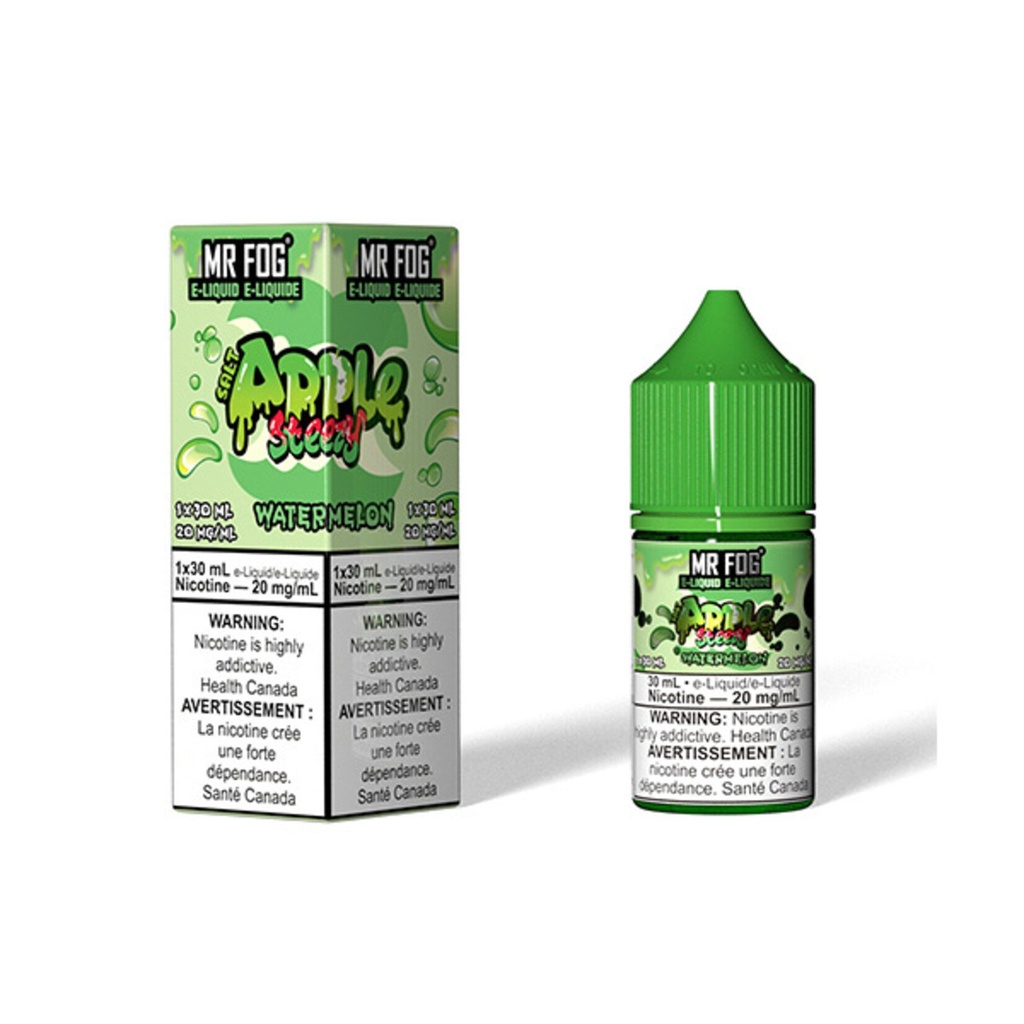 Ontario *EXCISED* Nicotine Liquid Mr Fog Apple Steezy Salt 30ml Watermelon