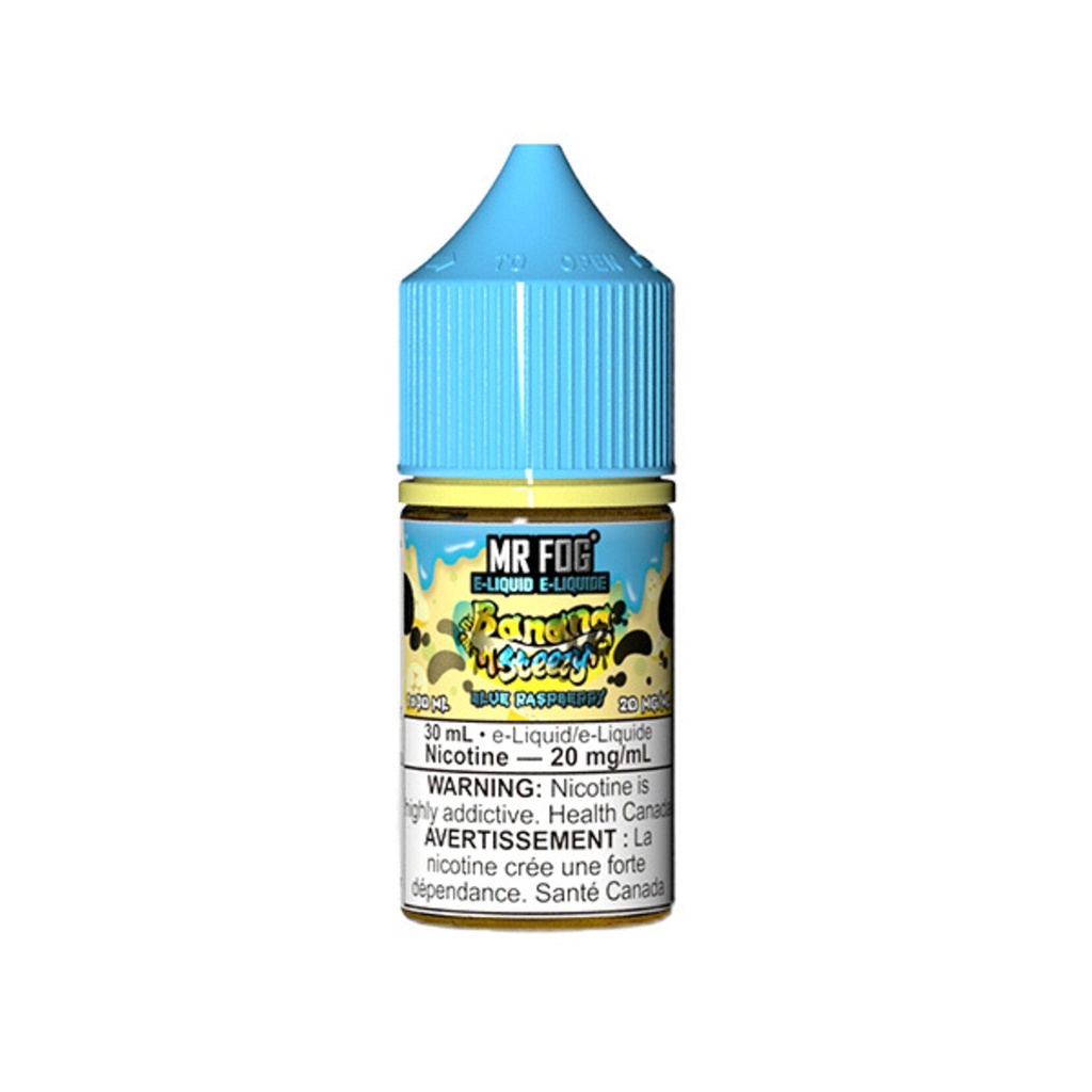 Ontario *EXCISED* Nicotine Liquid Mr Fog Banana Steezy Salt 30ml Blue Raspberry