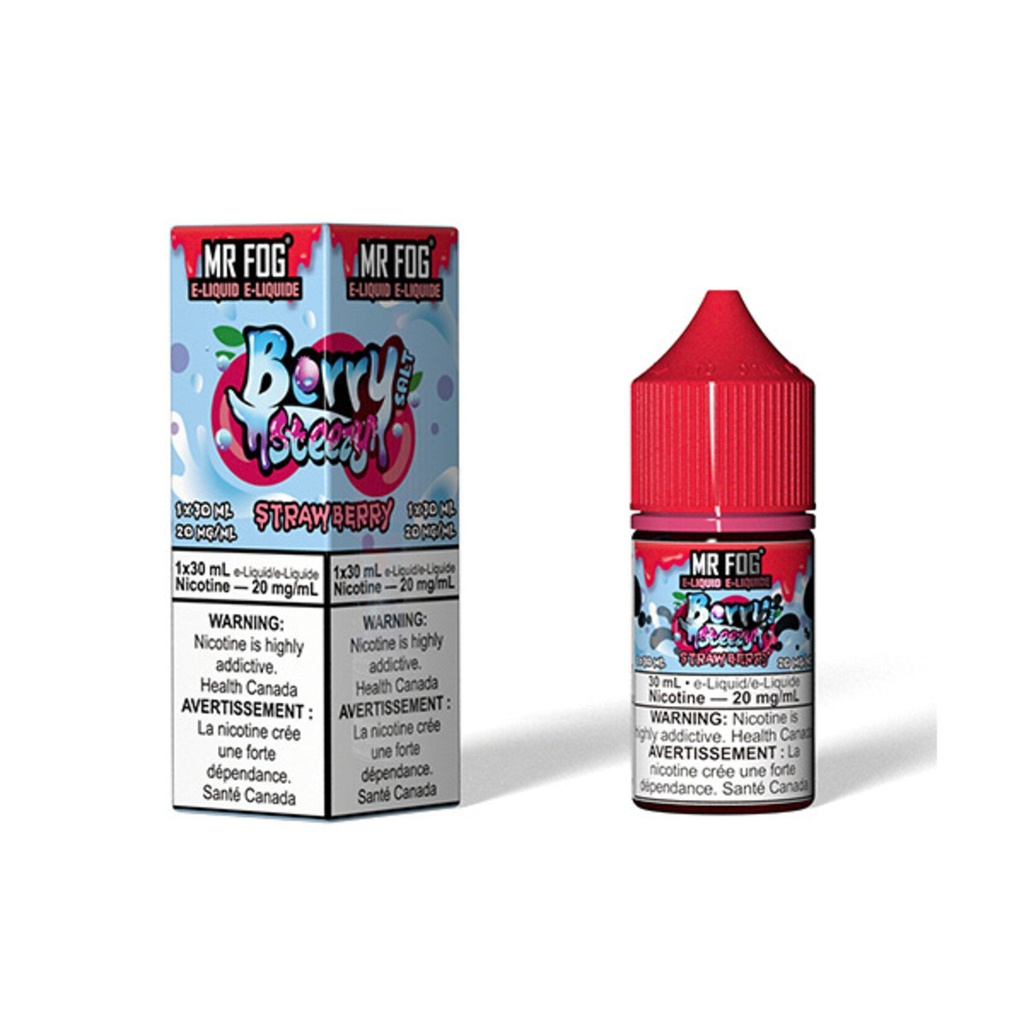 Ontario *EXCISED* Nicotine Liquid Mr Fog Berry Steezy Salt 30ml Strawberry