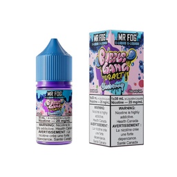 Ontario *EXCISED* Nicotine Liquid Mr Fog Bubble Gang Series Salt 30ml Blueberry