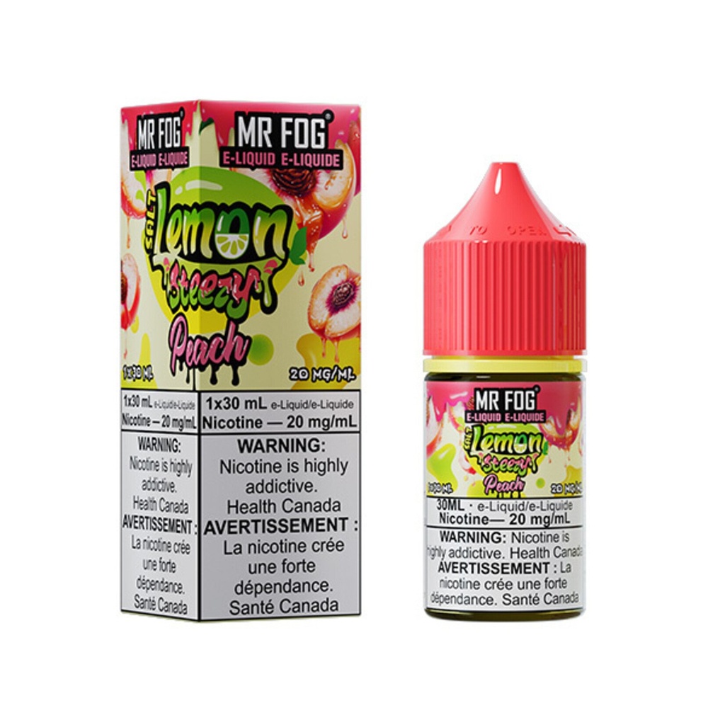 Ontario *EXCISED* Nicotine Liquid Mr Fog Lemon Steezy Salt 30ml Peach