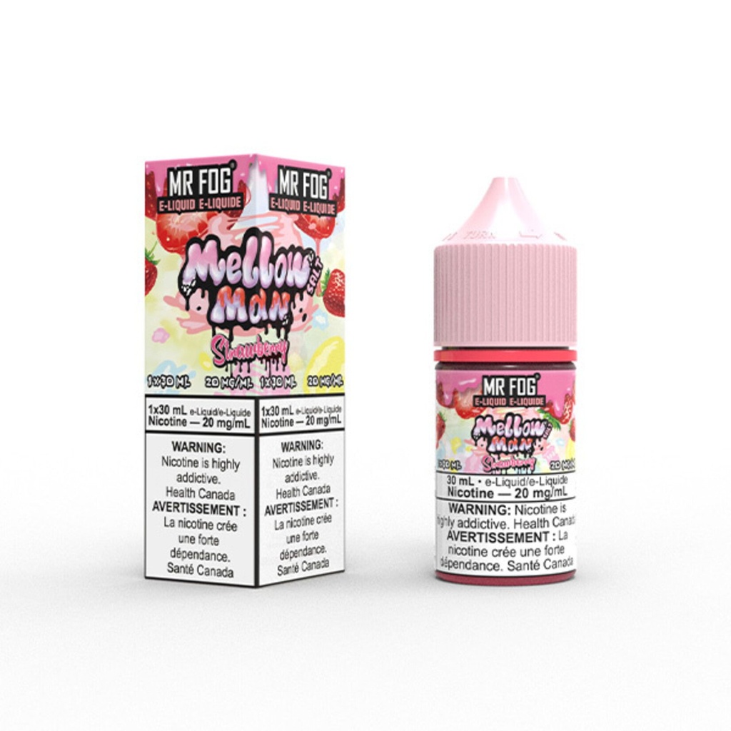 Ontario *EXCISED* Nicotine Liquid Mr Fog Mellow Man Salt 30ml Strawberry