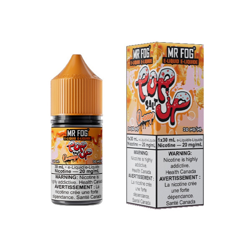 Ontario *EXCISED* Nicotine Liquid Mr Fog Popup Series Salt 30ml Orange