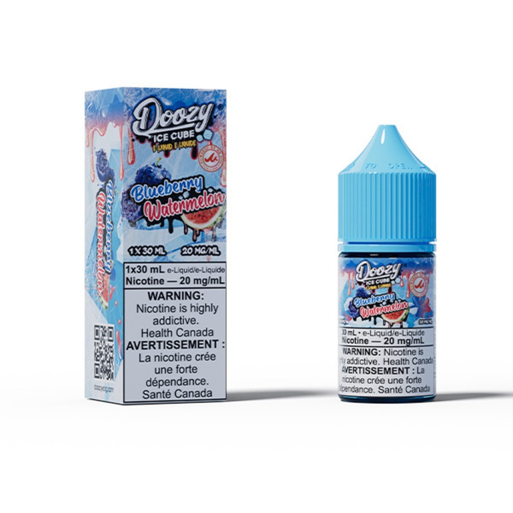 Manitoba *EXCISED* Nicotine Liquid Doozy Ice Cube Salt 30ml Blueberry Watermelon