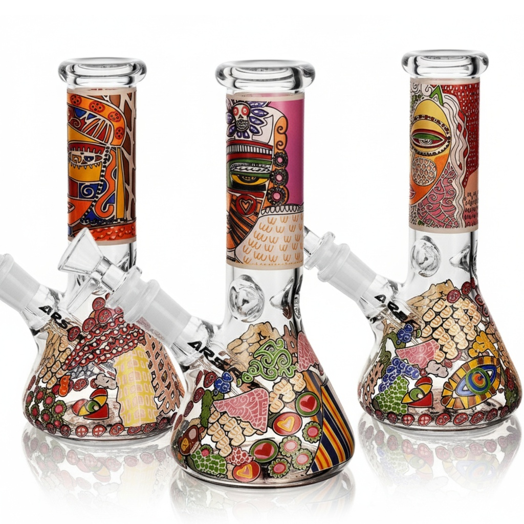 Glass Bong Arsenal Mesopotamian Mirage Beaker 8"