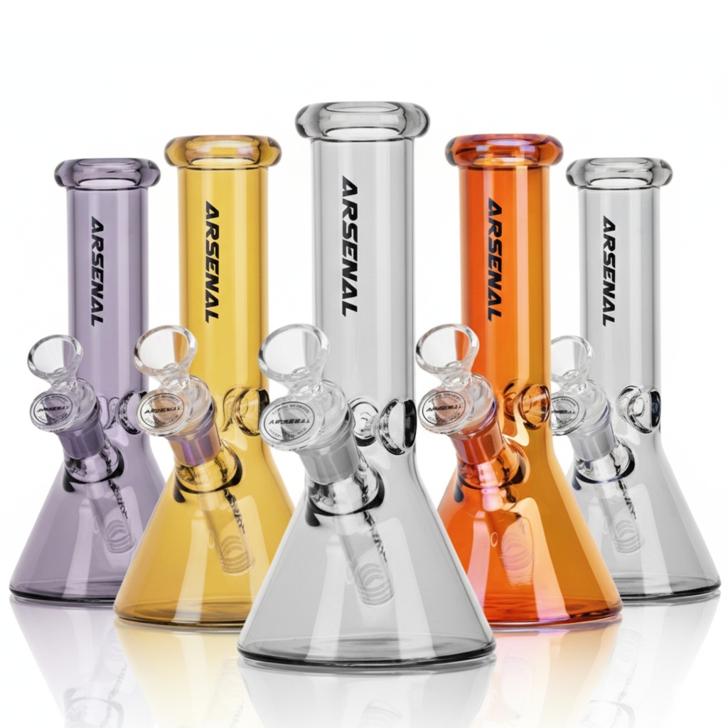 Glass Bong Arsenal Iridescent Spectrum 8"