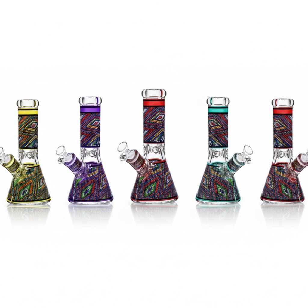 Glass Bong OG 9mm Mosaic Pattern 10"