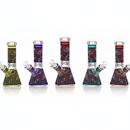 Glass Bong OG 9mm Mosaic Pattern 10"