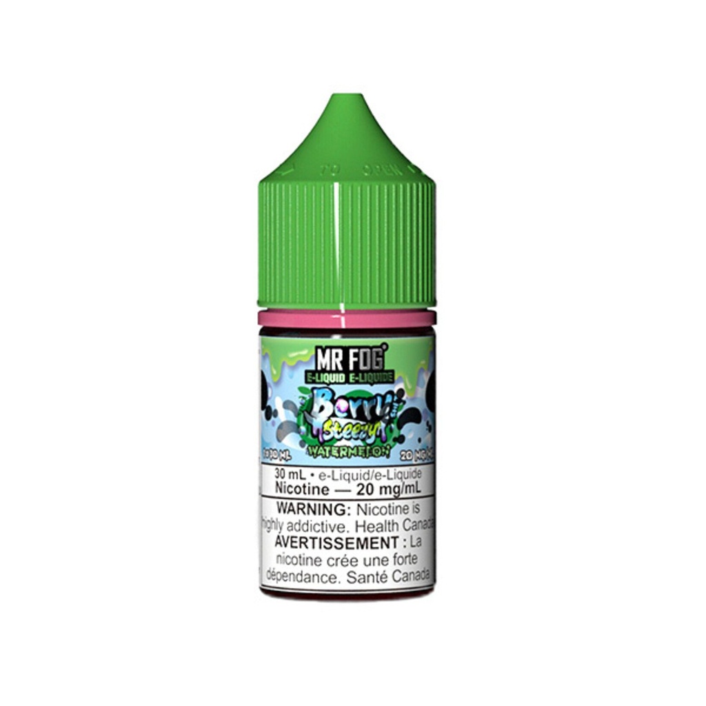 Manitoba *EXCISED* Nicotine Liquid Mr Fog Berry Steezy Salt 30ml Watermelon