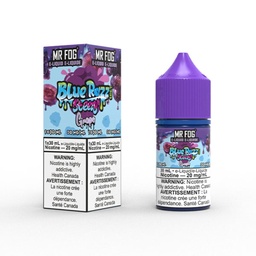 Manitoba *EXCISED* Nicotine Liquid Mr Fog Blue Razz Steezy Salt 30ml Grape