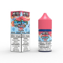 Manitoba *EXCISED* Nicotine Liquid Mr Fog Blue Razz Steezy Salt 30ml Peach Ice