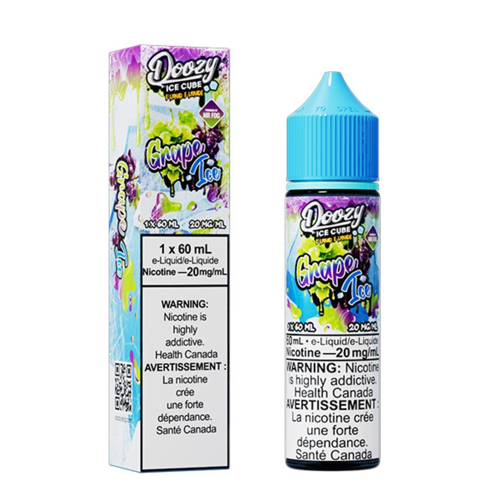 Federal *EXCISED* Nicotine Liquid Doozy Ice Cube Salt 60ml Grape Ice