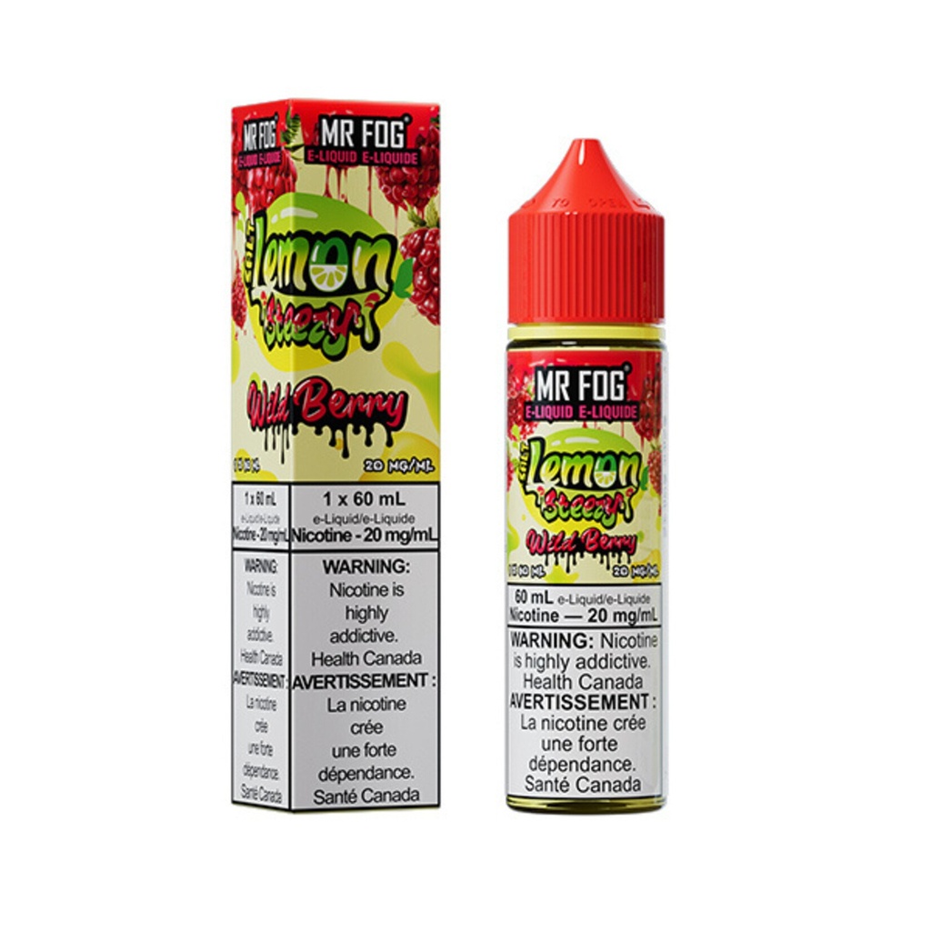 Federal *EXCISED* Nicotine Liquid Mr Fog Lemon Steezy Salt 60ml Wild Berry