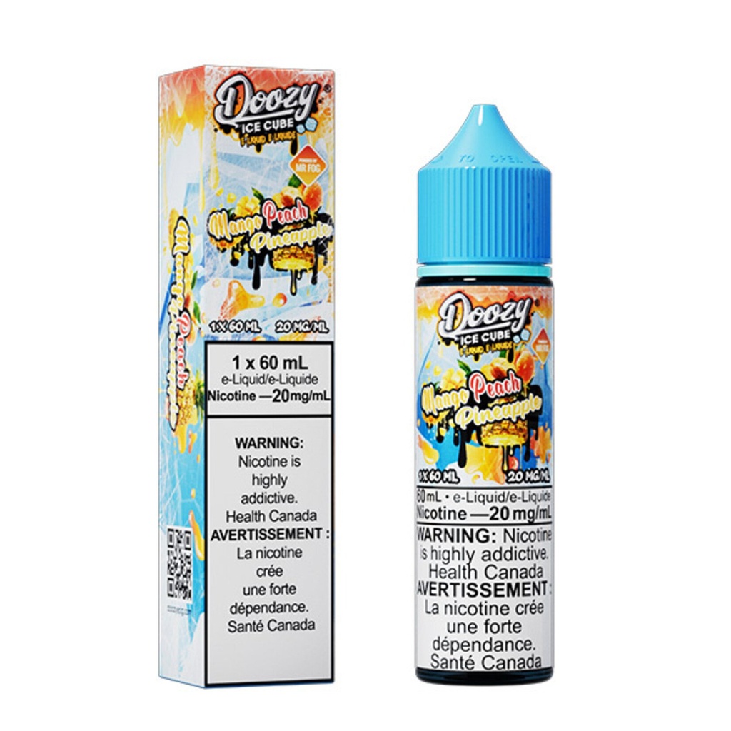 Alberta *EXCISED* Nicotine Liquid Doozy Ice Cube Salt 60ml Mango Peach Pineapple