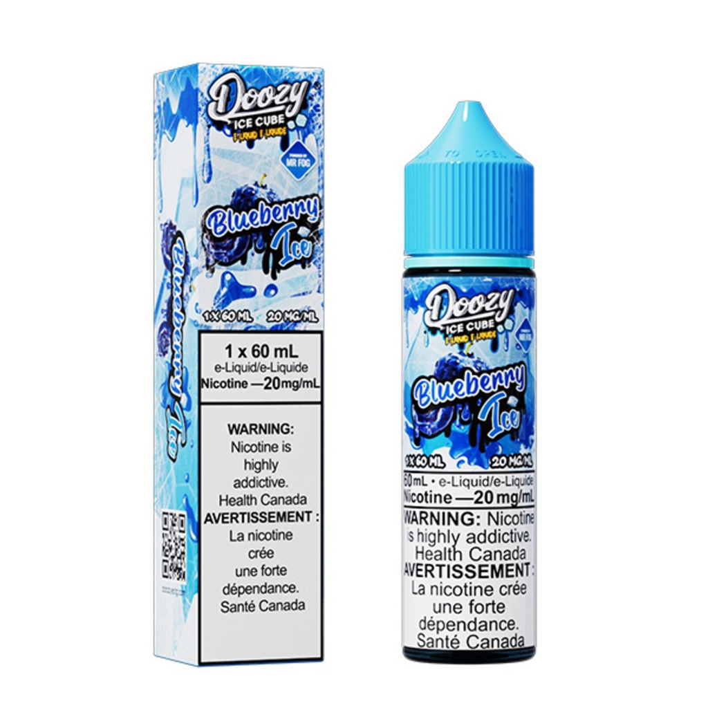 Ontario *EXCISED* Nicotine Liquid Doozy Ice Cube Salt 60ml Blueberry Ice