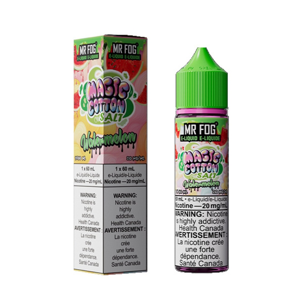Ontario *EXCISED* Nicotine Liquid Mr Fog Magic Cotton Series Salt 60ml Watermelon