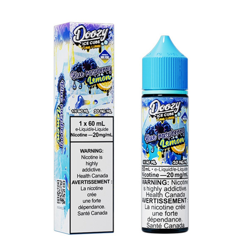 Manitoba *EXCISED* Nicotine Liquid Doozy Ice Cube Salt 60ml Blue Raspberry Lemon