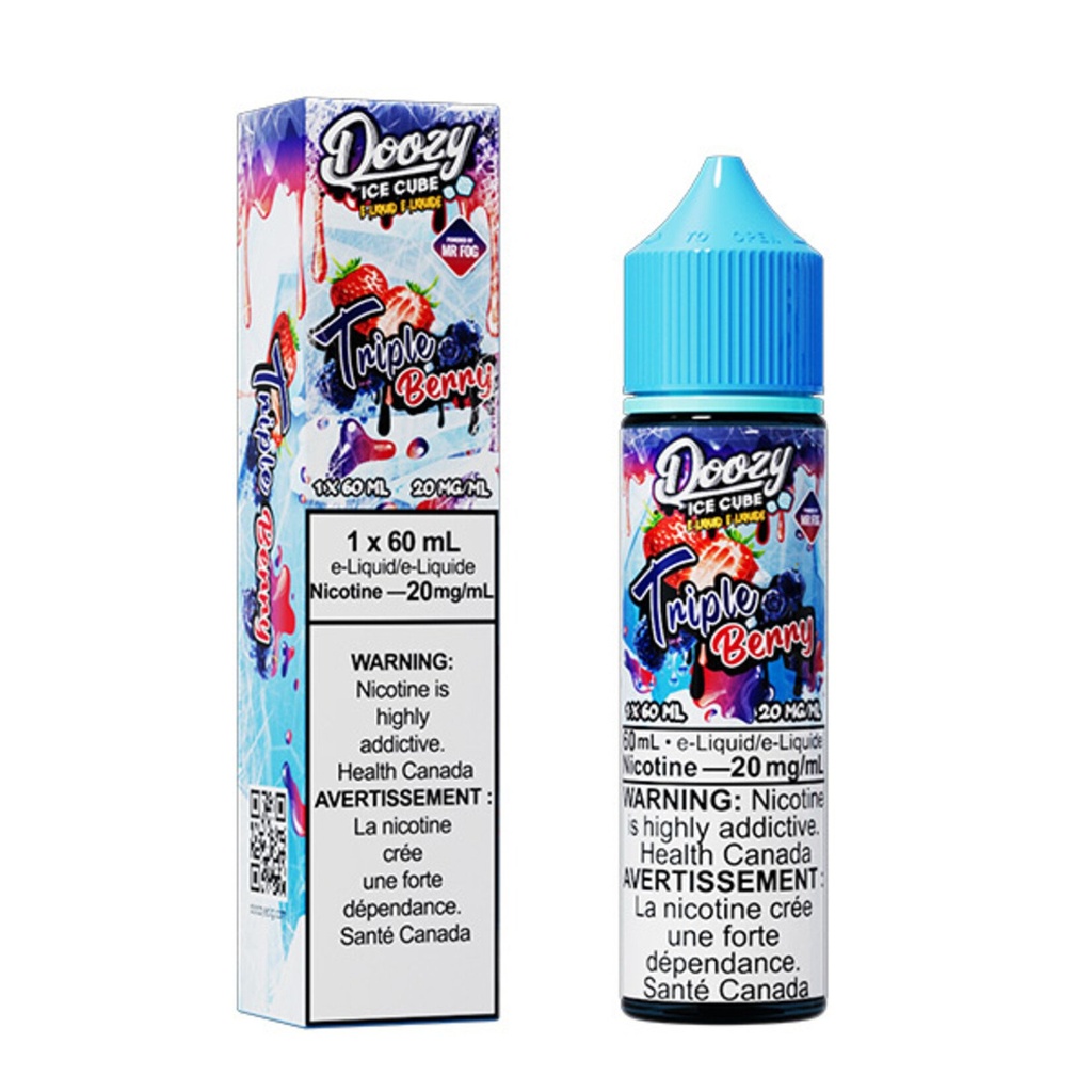 Manitoba *EXCISED* Nicotine Liquid Doozy Ice Cube Salt 60ml Triple Berry
