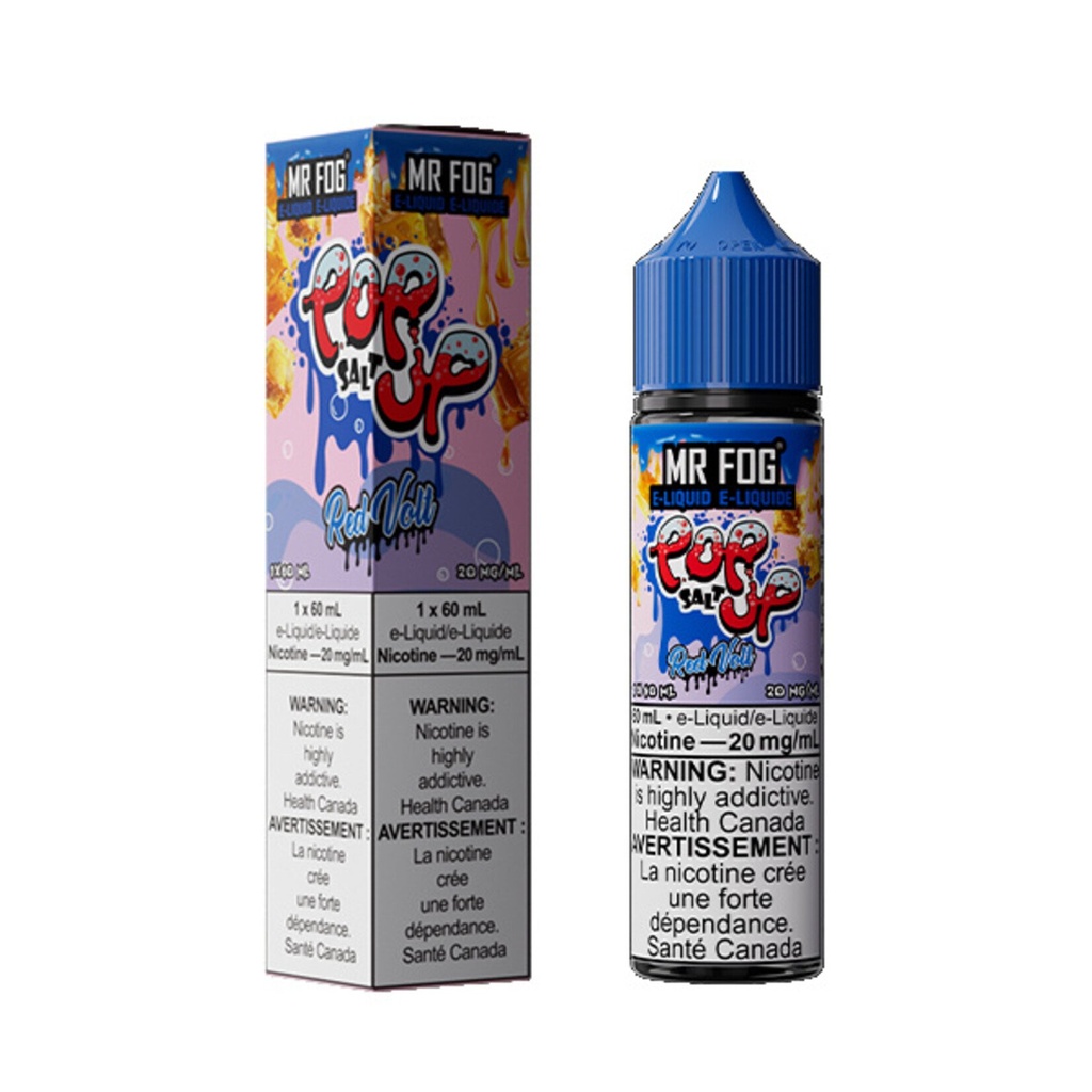 Manitoba *EXCISED* Nicotine Liquid Mr Fog Popup Series Salt 60ml Red Volt