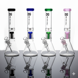 Glass Bong OG Original Colored Tree Perc 12"