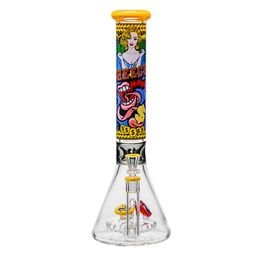 [aas031] Glass Bong Cheech Glass Cash-Out Glass Beaker 15"