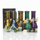 Glass Bong Arsenal Glass 7mm Royal Nebula Metallic 15-in-1 Ultimate Smoke Box  8"