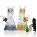Glass Bong Arsenal Glass Glittering Color 6-in-1 Glass Bong Kit  8"