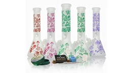 Glass Bong Arsenal Glass 5mm Fungi Forest Glass Bong 9-in-1 Dab Kit 12"