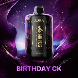 Alberta *EXCISED* Disposable Vape Mr Fog AURA 60K Birthday CK Box of 5