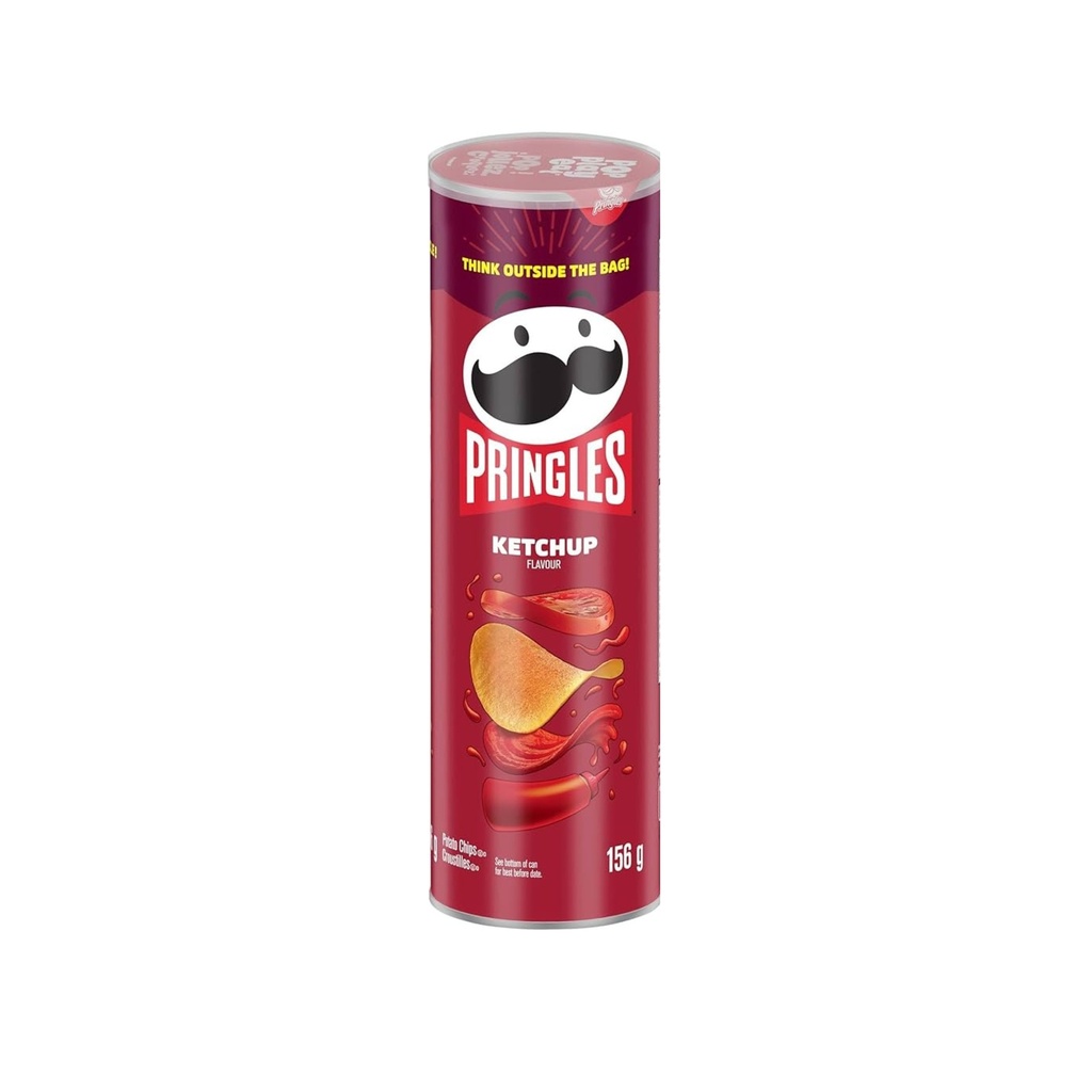 Snacks Pringles Ketchup Potato Chips 156g Box of 14