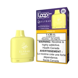 [sth3901b-mb] Manitoba *EXCISED* Nicotine Pod STLTH Loop Max Elfbar 50k Banana Ice Box of 4