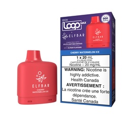 [sth3902b-mb] Manitoba *EXCISED* Nicotine Pod STLTH Loop Max Elfbar 50k Cherry Watermelon Ice Box of 4