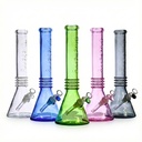 Glass Bong Blueberry Quadruple Ring Beaker 16"