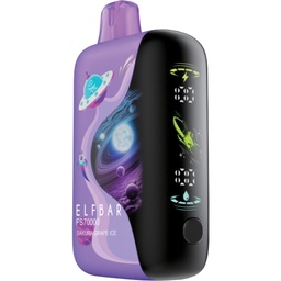 [elf1511b-fd] Federal *EXCISED* Disposable Vape Elf Bar FS70K Sakura Grape Ice Box of 4