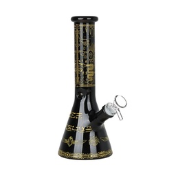 [gfa144] Glass Bong  Infernal Eye Beaker Glass Water Pipe 9.75"