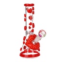 Glass Bong Pulsar Kiss My Lips Glow In Dark Beaker Glass Water Pipe 9.75"