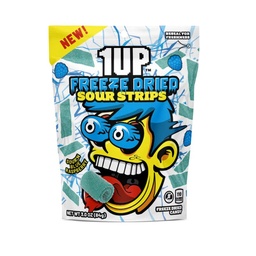 [es1104b] Snacks 1UP  Freeze Dried Sour Strips Blue Raspberry 85g Box of 10