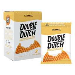 [es1109b] Snacks Double Dutch Caramel Stroopwafel Cookies 2pk 64g Box of 8