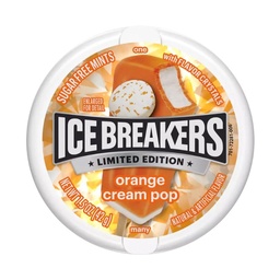 [es1110b] Snacks Ice Breakers Orange Cream Pop Tins Box of 8