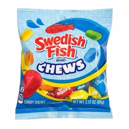 [es1123b] Snacks Swedish Fish Chews 2.12oz (60g) Box of 12