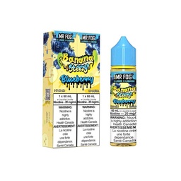 Manitoba *EXCISED* Nicotine Liquid Mr Fog Banana Steezy Salt 60ml Blueberry