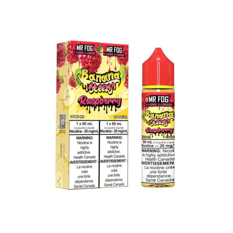 Federal *EXCISED* Nicotine Liquid Mr Fog Banana Steezy Salt 60ml Raspberry