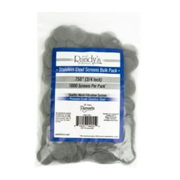 [rdy035] Metal Screen Randy's Stainless Steel 0.750 (Pack of 1000)