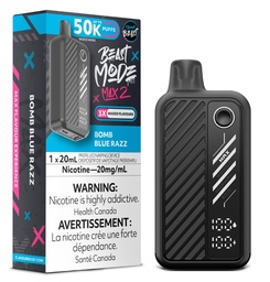 [fvb2016b-mb] Manitoba *EXCISED* Disposable Vape Flavour Beast Mode Max 2 Bomb Blue Razz Box of 5